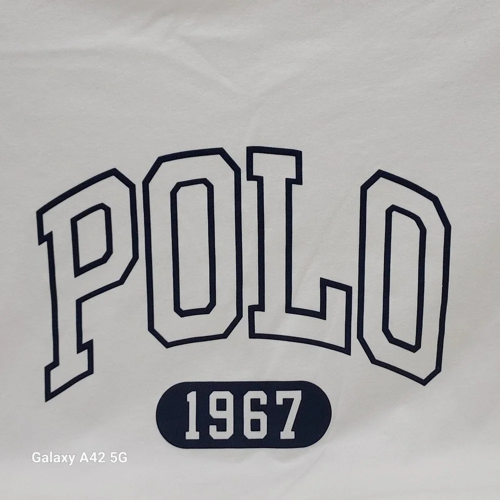 Polo Ralph Lauren Mens 4XLT White Polo 1967 Graphic T-Shirt Short Sleeve Tee